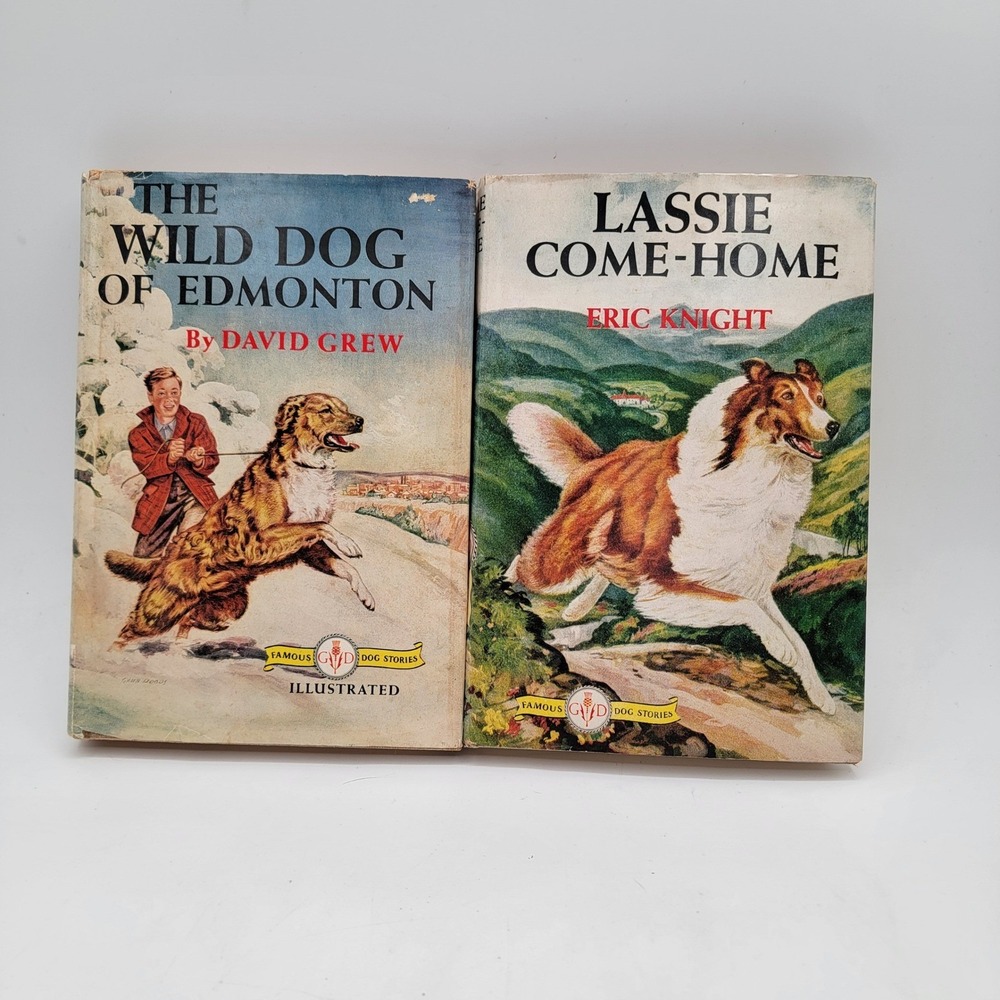 Knight Grew Lassie Come-Home Wild Dog of Edmonton Hardcover 1940s Set Good